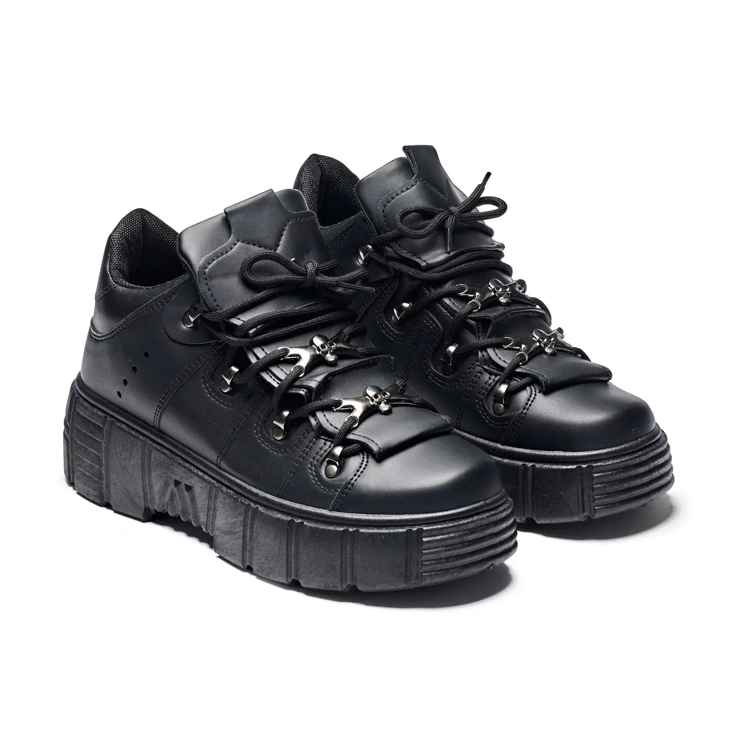 Koi Rimo Core Chunky Black Trainers - Kate's Clothing