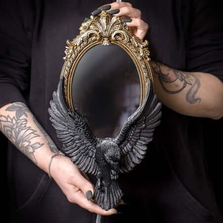 Alchemy Gothic Raven's Gaze Wall Mirror - Kate's Clothing