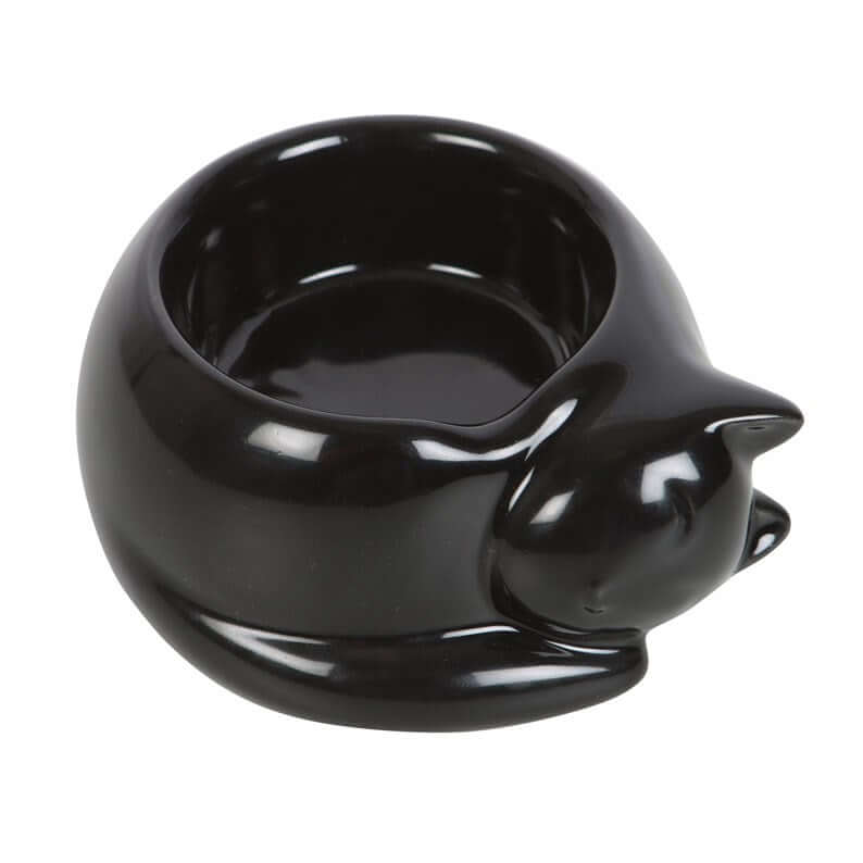 Gothic Gifts Black Cat Ceramic Tealight Candle Holder - Kate's Clothing