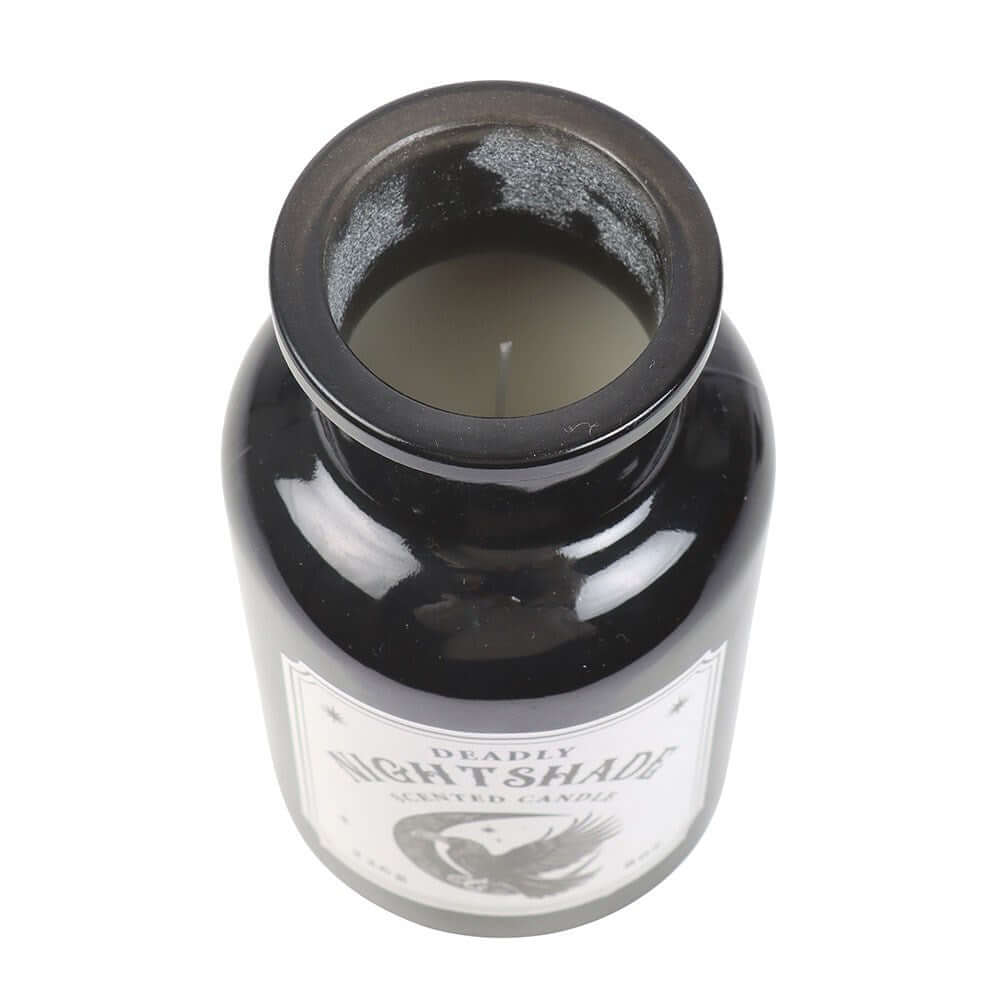 Gothic Gifts Mystic Raven Deadly Nightshade Apothecary Candle - Kate's Clothing