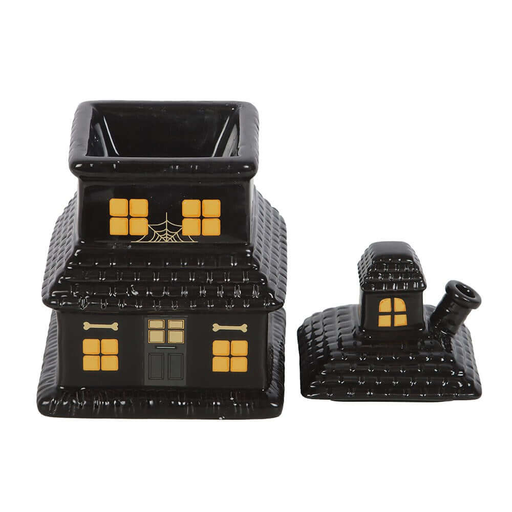Gothic Gifts Black Haunted House Oil Burner and Wax Warmer - Kate's Clothing