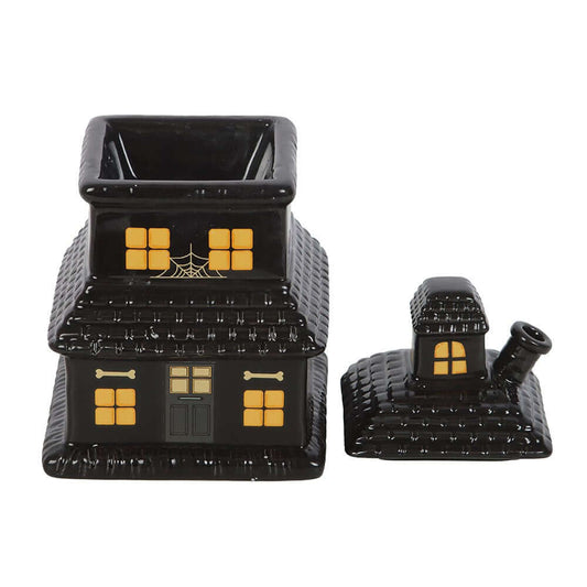 Gothic Gifts Black Haunted House Oil Burner and Wax Warmer - Kate's Clothing