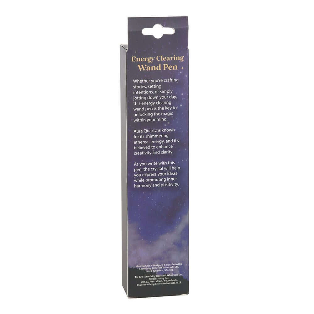 Gothic Gifts Energy Clearing Aura Quartz Crystal Wand Pen - Kate's Clothing