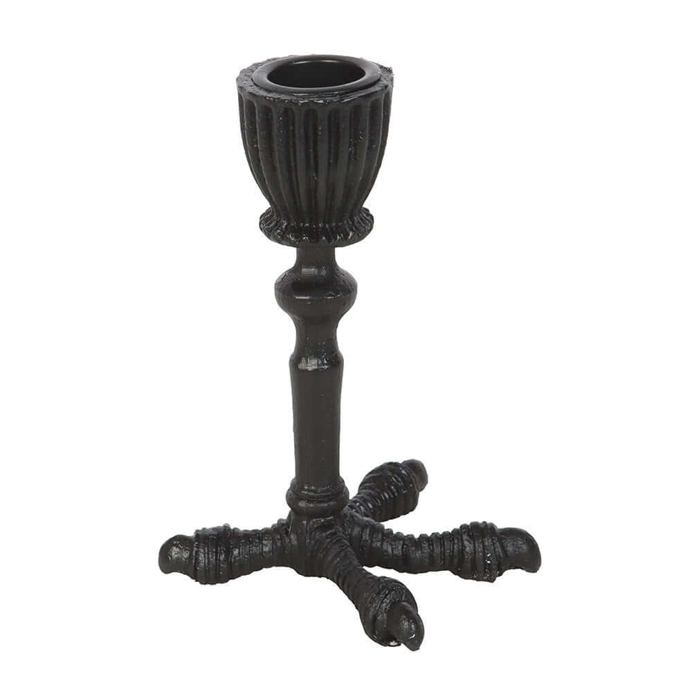 Gothic Gifts Raven Claw Taper Candle Holder - Kate's Clothing