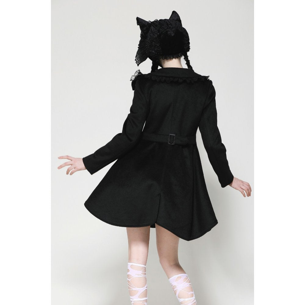 Dark in Love Fia Velvet Bonnet with Cat Ears - Kate's Clothing