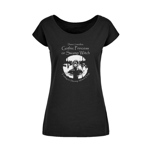 Swamp Witch Wide Neck Womens T-Shirt - Kate's Clothing