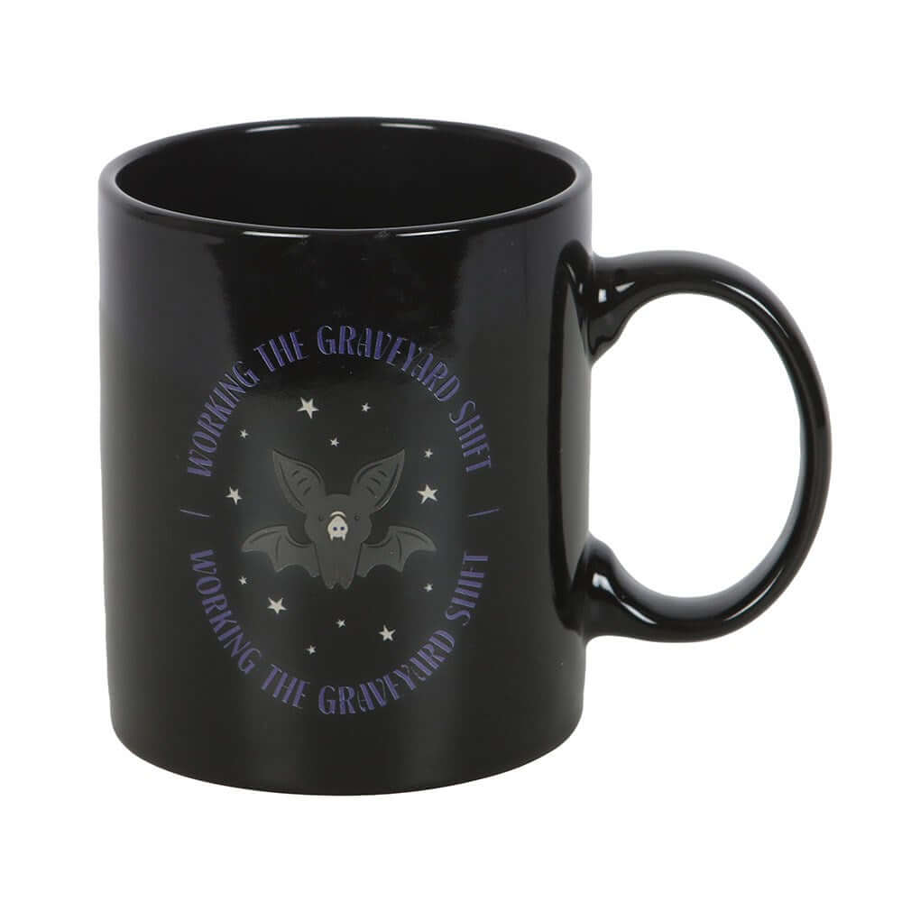 Gothic Gifts Graveyard Shift Bat Mug - Kate's Clothing