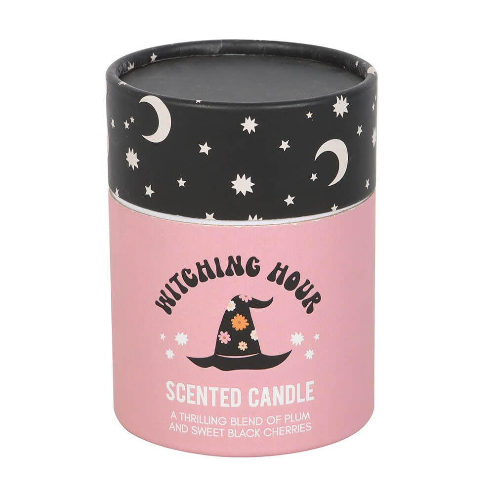 Gothic Gifts Witching Hour Plum and Black Cherry Candle - Kate's Clothing