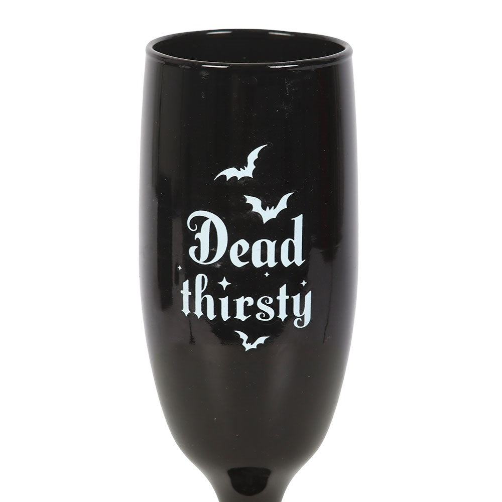 Gothic Gifts Set of 2 Dead Thirsty Champagne Flutes