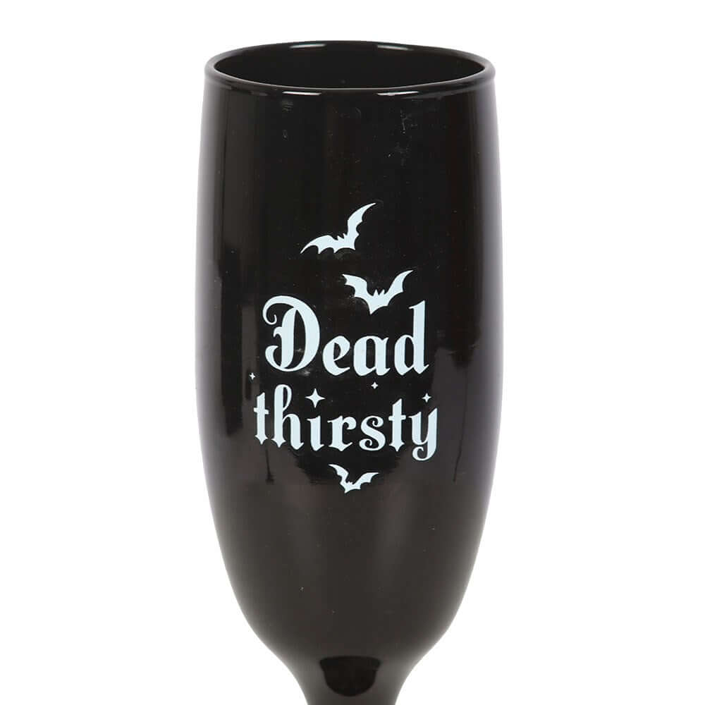 Gothic Gifts Set of 2 Dead Thirsty Champagne Flutes - Kate's Clothing