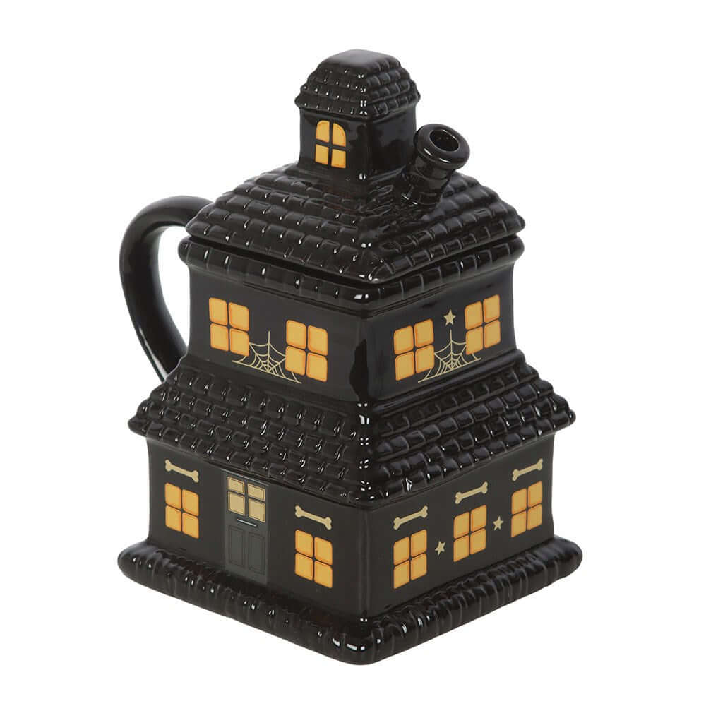 Gothic Gifts Black Haunted House Mug - Kate's Clothing