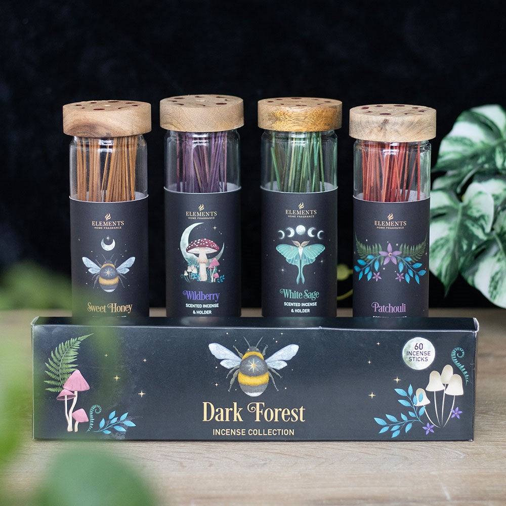 Gothic Gifts Set of 3 Dark Forest Incense Stick Packs