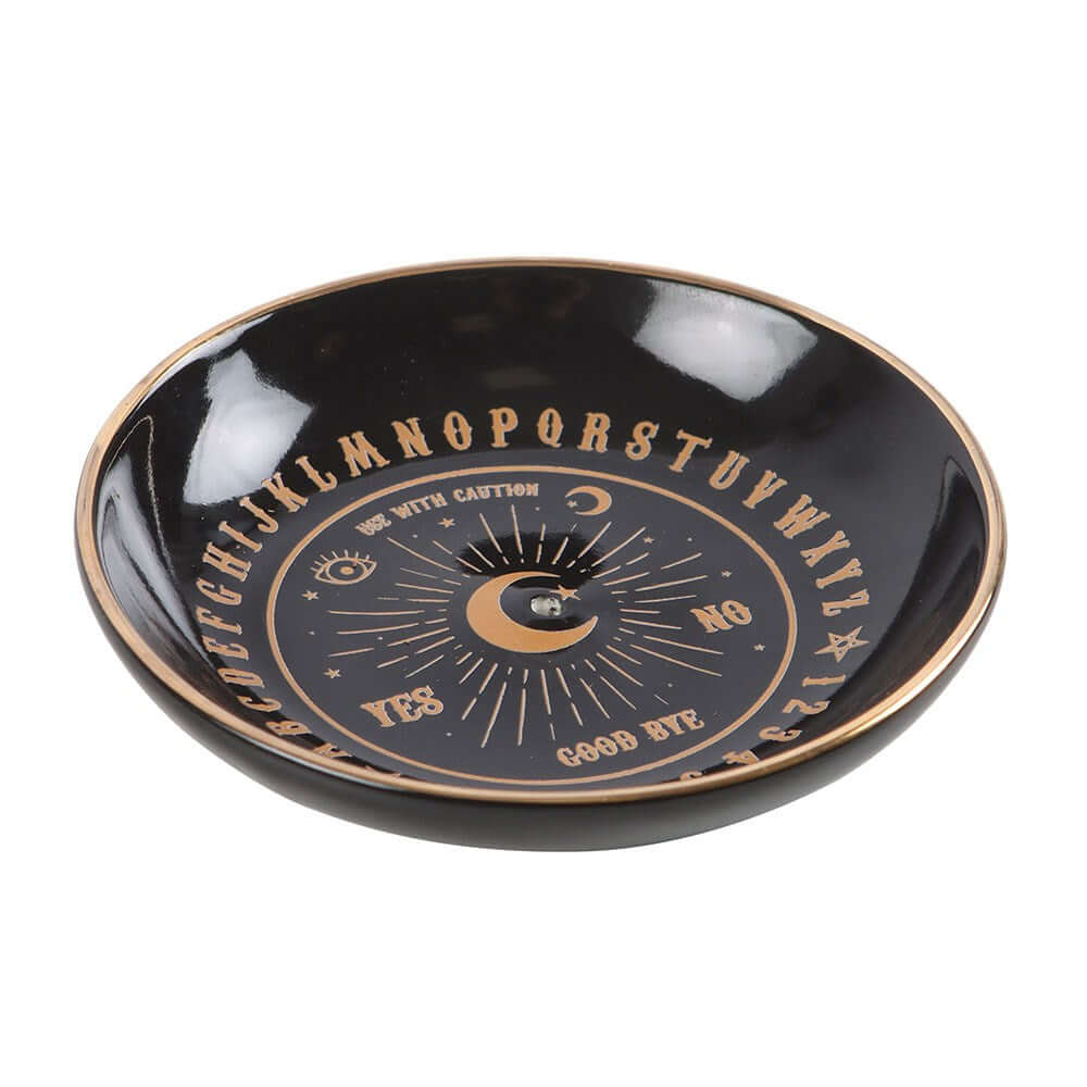 Gothic Gifts Black Talking Board Incense Holder - Kate's Clothing