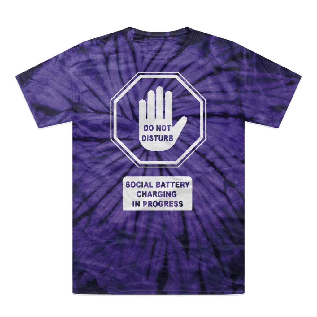 Do Not Disturb Tonal Spider Tie-Dye T-Shirt