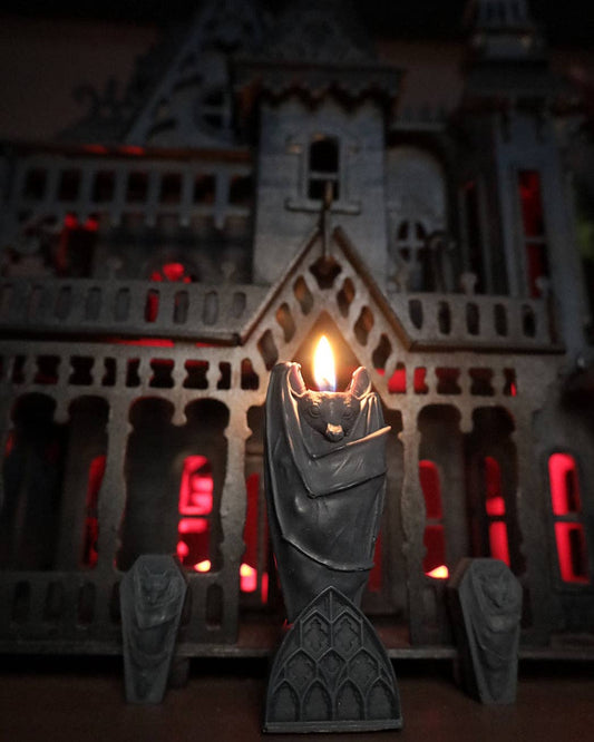 Mayhem Made Lucius Gothic Bat Candle