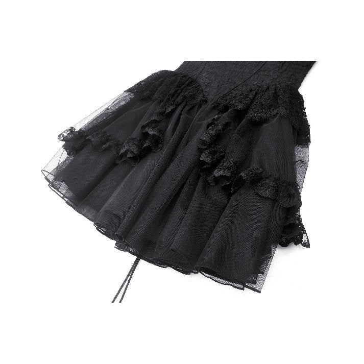 Dark in Love Calantha Tulle and Lace Trim Dress - Kate's Clothing