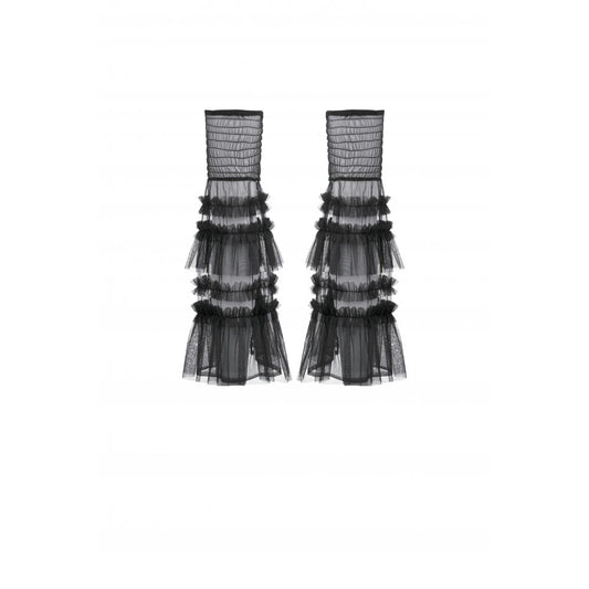 Dark in Love Ophelia Tiered Tulle Knee-High Socks