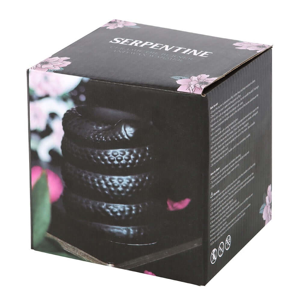 Gothic Gifts Black Snake Oil Burner and Wax Warmer - Kate's Clothing
