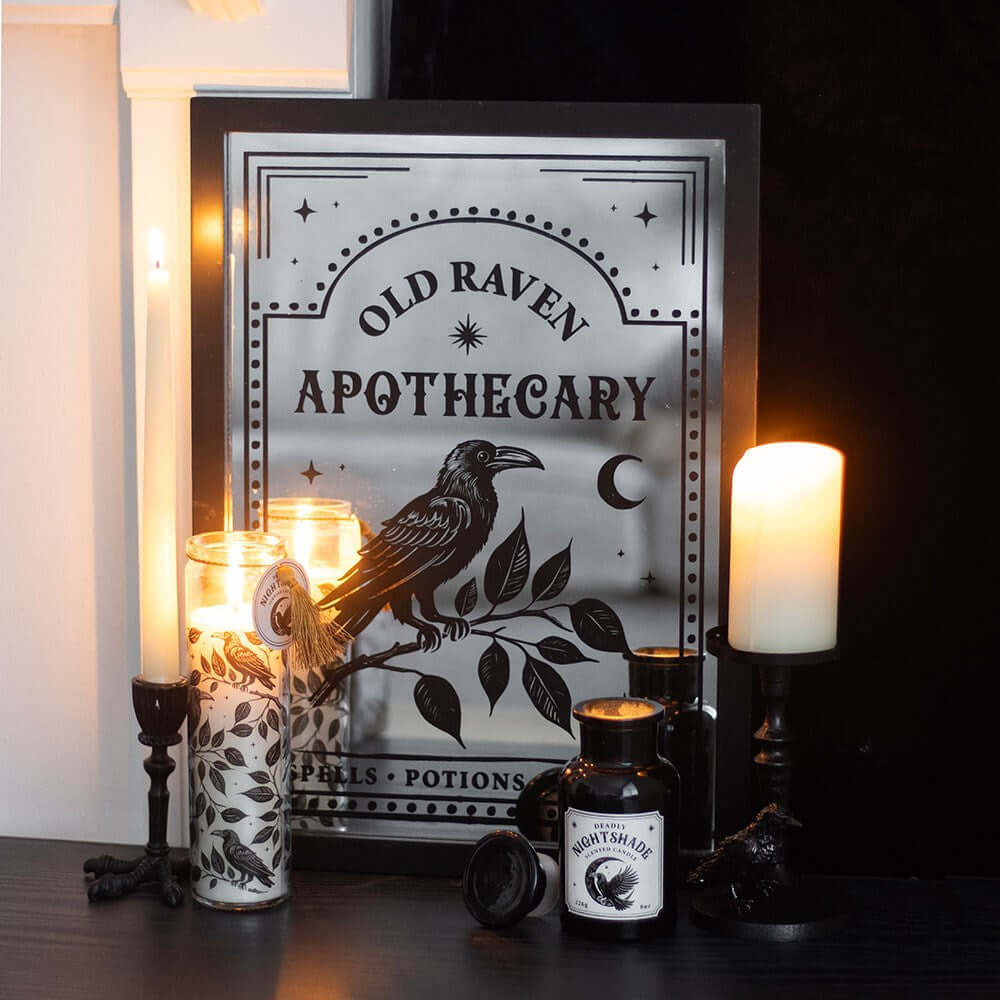 Gothic Gifts Raven Claw Taper Candle Holder - Kate's Clothing