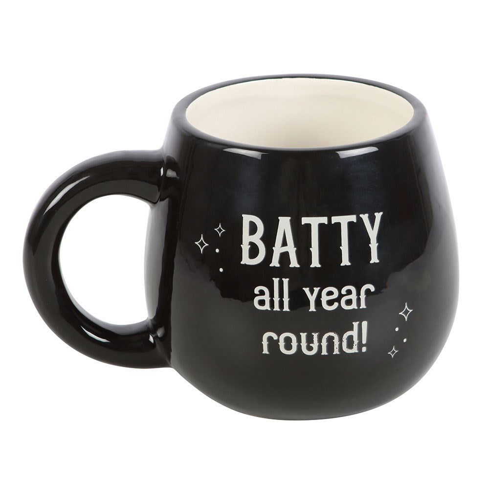 Gothic Gifts Batty All Year Round Rounded Peekaboo Mug
