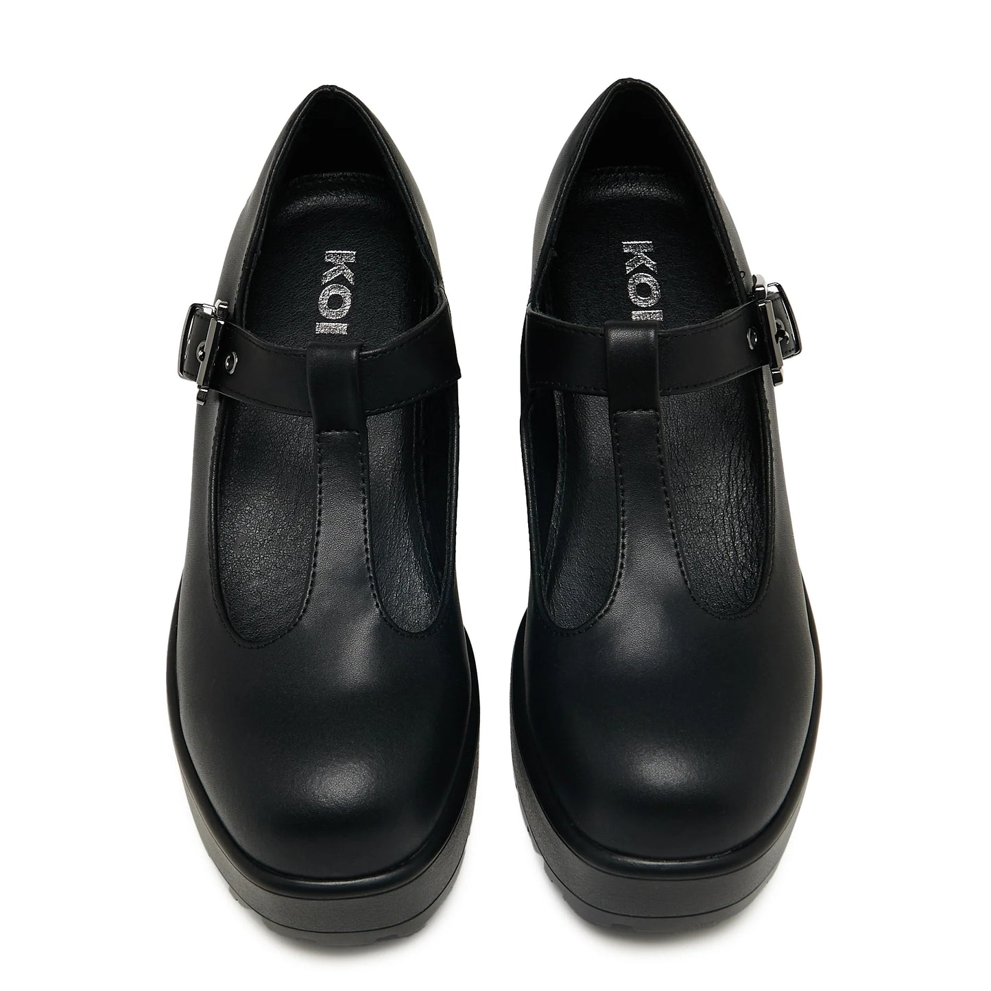 Koi SAI Black Mary Jane Shoes 'Faux Leather Edition'