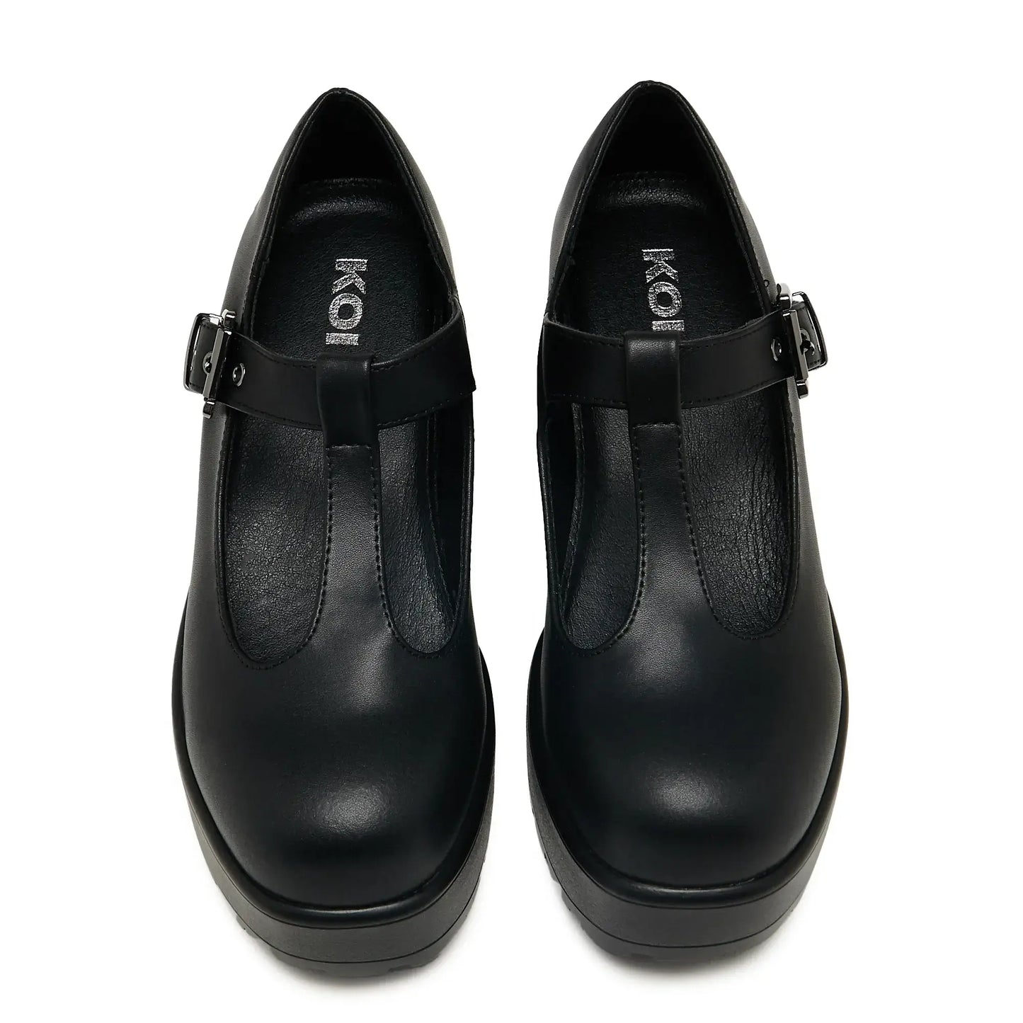Koi SAI Black Mary Jane Shoes 'Faux Leather Edition' - Kate's Clothing