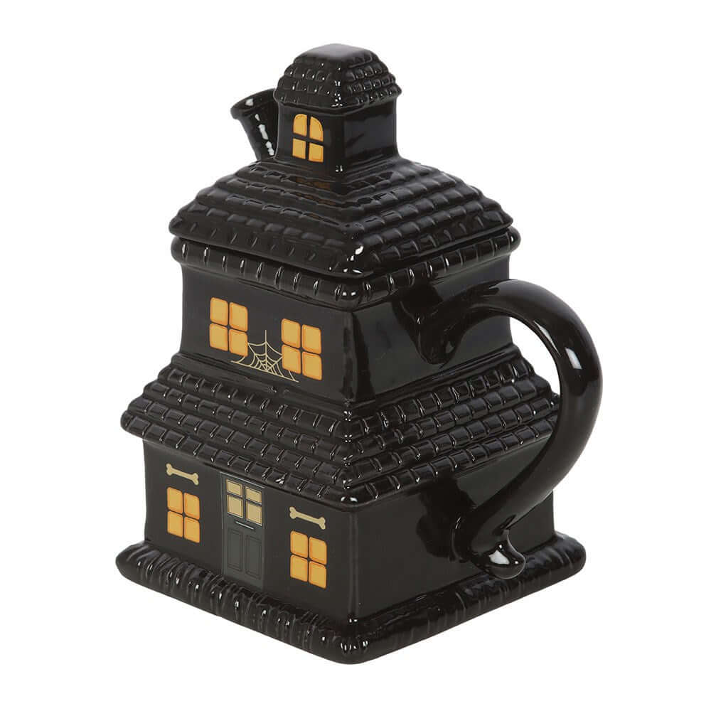 Gothic Gifts Black Haunted House Mug - Kate's Clothing