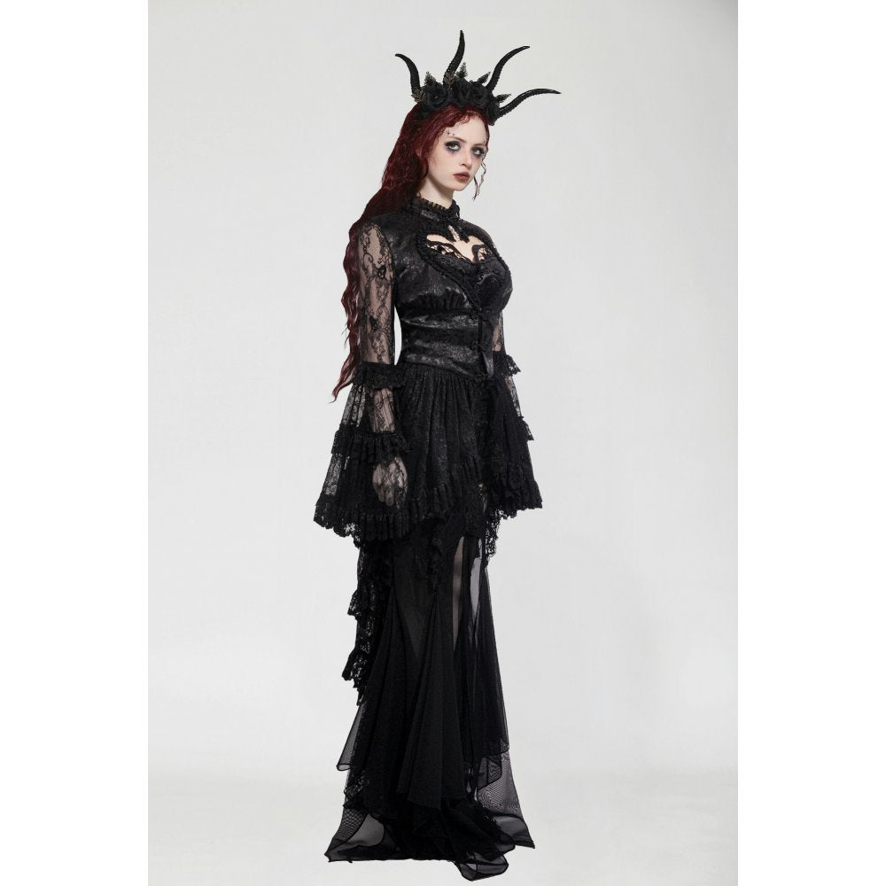 Dark in Love Odessa Gothic Classic Heart-Shaped Hollow-Out Tailcoat - Kate's Clothing