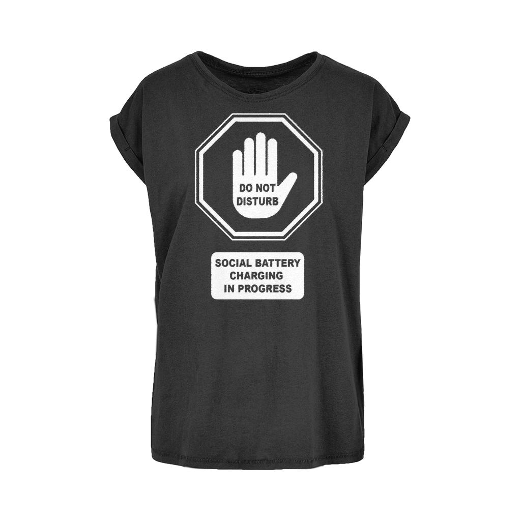 Do Not Disturb Women's Extended Shoulder T-Shirt XS-5XL
