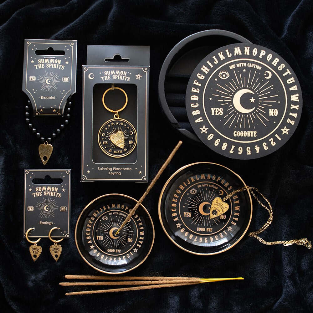 Gothic Gifts Black Talking Board Incense Holder - Kate's Clothing