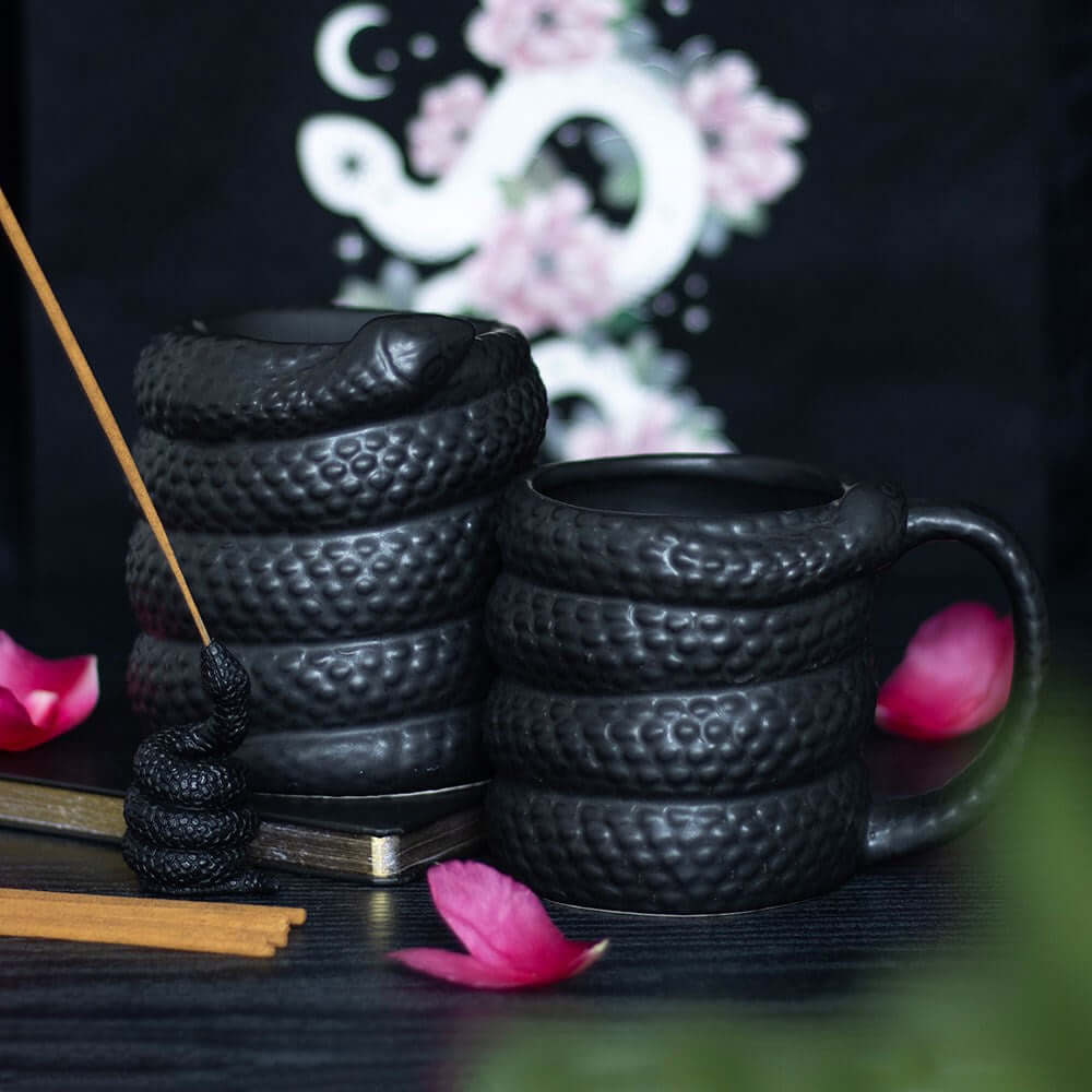 Gothic Gifts Black Snake Oil Burner and Wax Warmer - Kate's Clothing