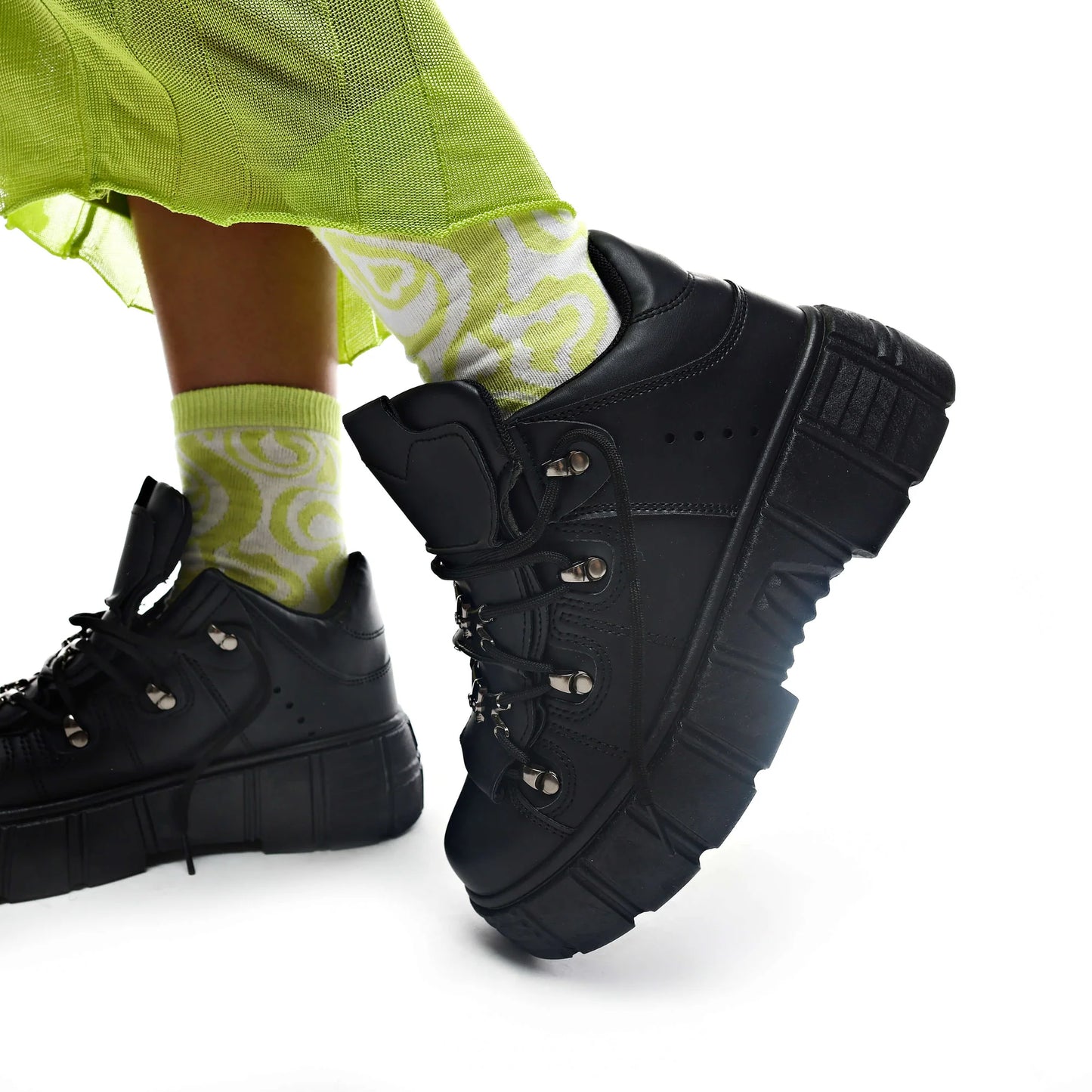 Koi Rimo Core Chunky Black Trainers