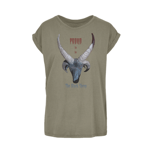 Proud to be The Black Sheep Women's Extended Shoulder T-Shirt XS-5XL