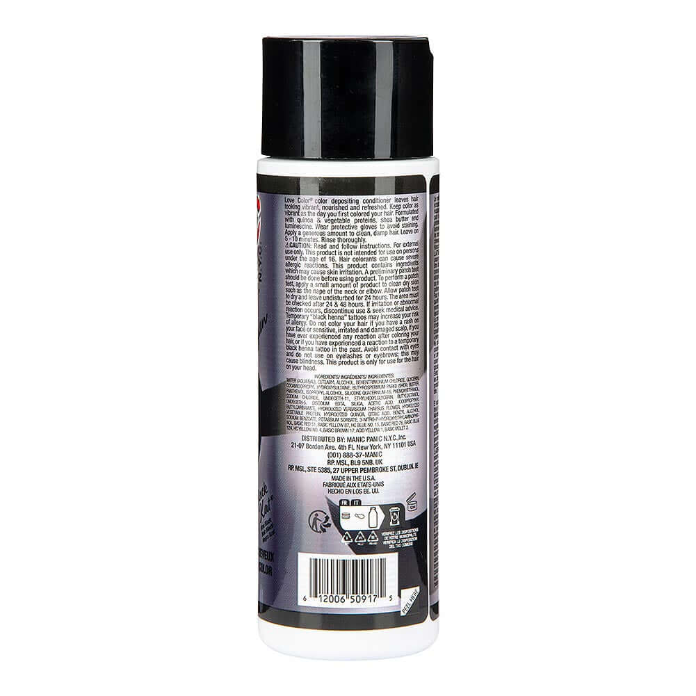 Manic Panic Colour Depositing Black Kat Love Colour Conditioner - Kate's Clothing