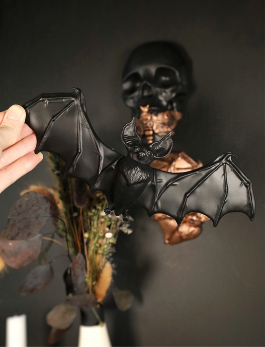 Mayhem Made front facing bat wall hanging in black