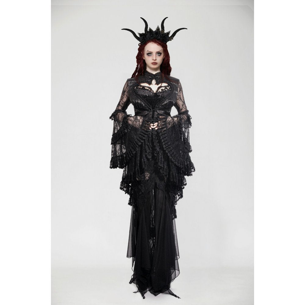 Dark in Love Odessa Gothic Classic Heart-Shaped Hollow-Out Tailcoat - Kate's Clothing