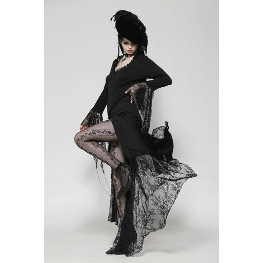 Dark in Love Pandora Witchy Asymmetrical Long Dress - Kate's Clothing