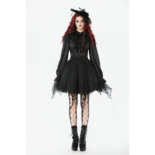 Dark in Love black mesh petticoat front view