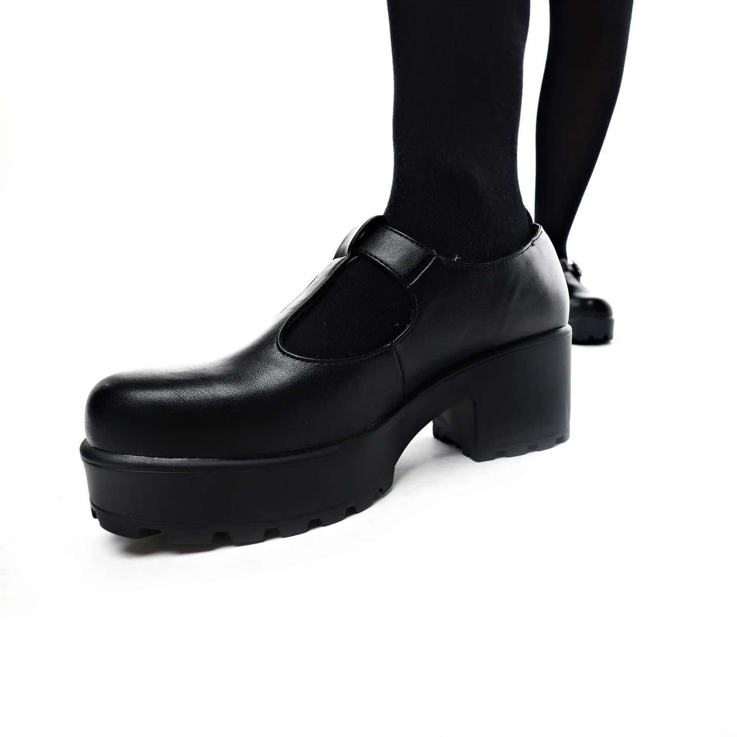 Koi SAI Black Mary Jane Shoes 'Faux Leather Edition'