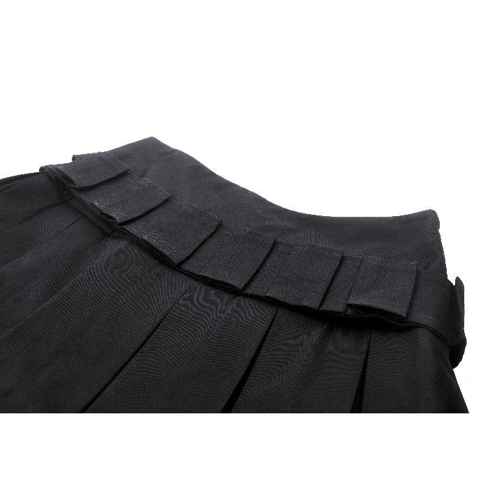 Dark in Love Maxima Utility Pleated Mini Skirt - Kate's Clothing