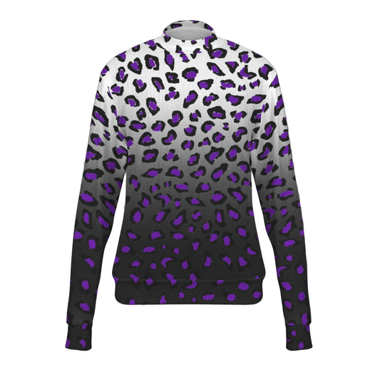 ANTIBrand Panther of Steel purple leopard gradient sweatshirt