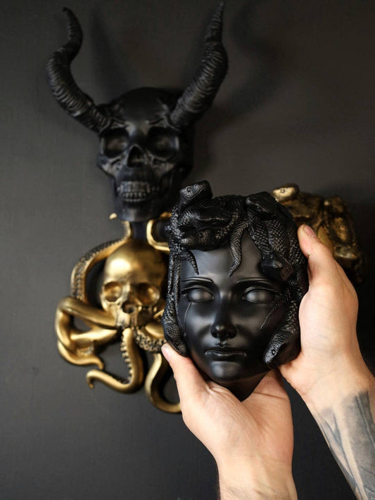 Mayhem Made Medusa wall hanging in black