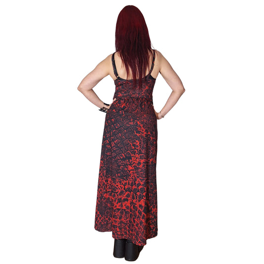 ANTIBrand Bloodscale Strappy Maxi Dress back view