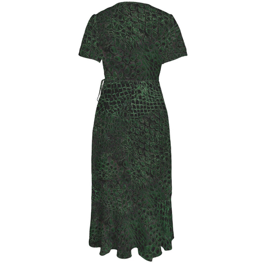 ANTIBrand Shedding Skin Dragon Skin Wrap Dress