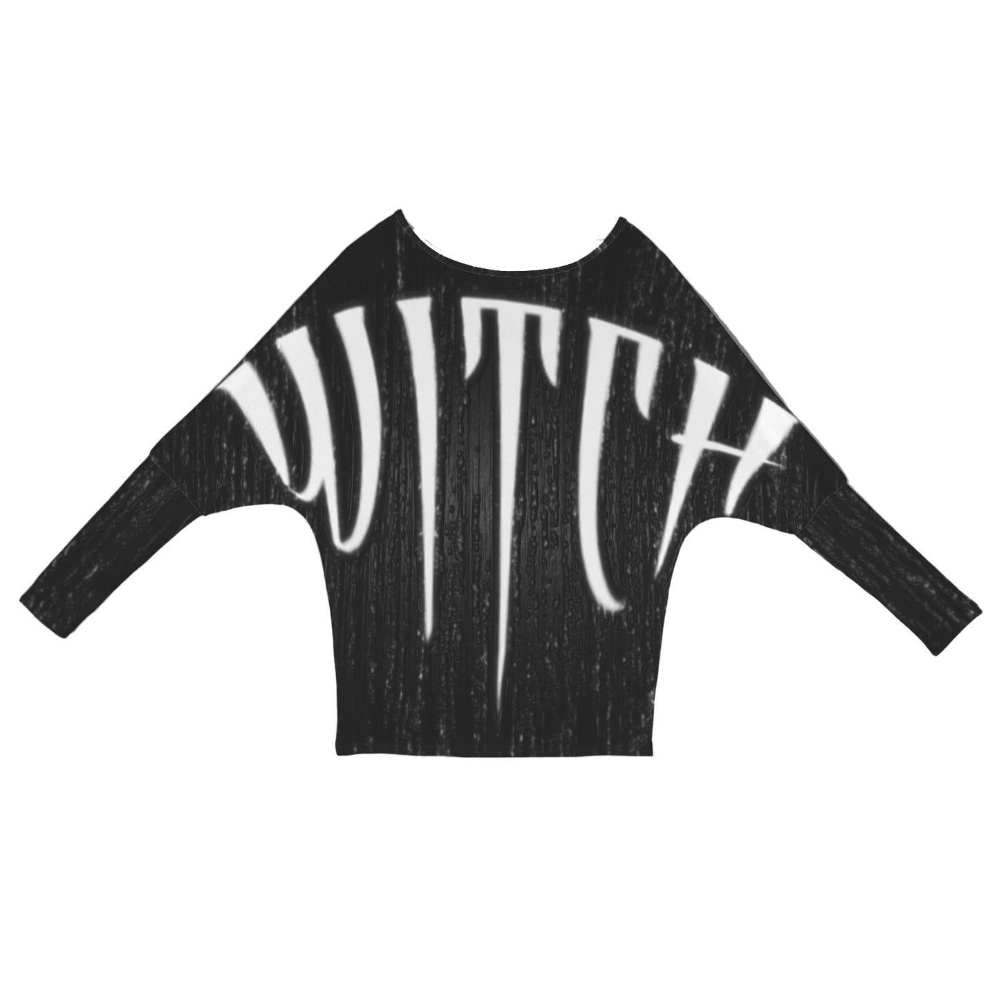 ANTIBrand WITCH graphic black batwing sweater