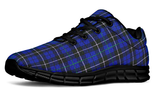 ANTIBrand – Blue Tartan Print Lightweight Trainers
