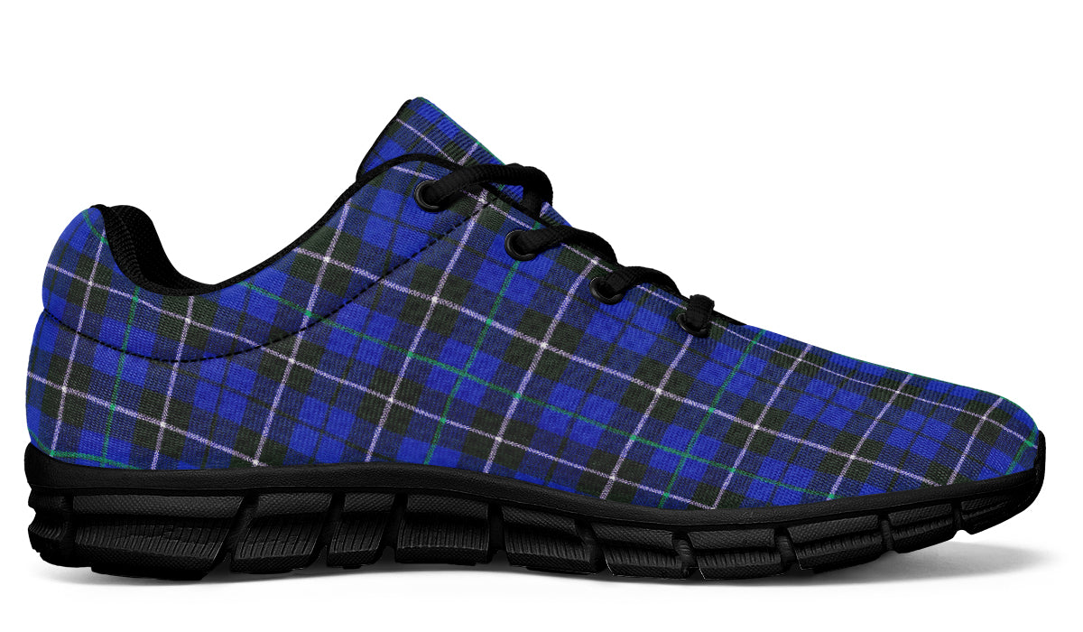 ANTIBrand – Blue Tartan Print Lightweight Trainers