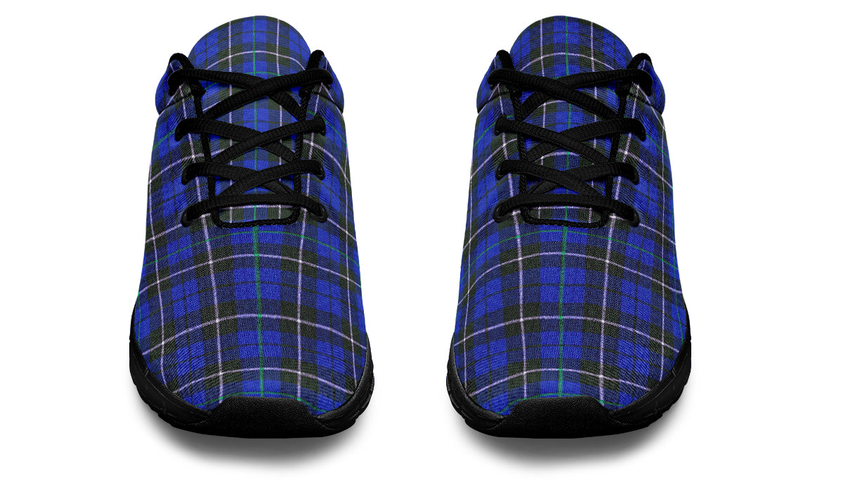 ANTIBrand – Blue Tartan Print Lightweight Trainers