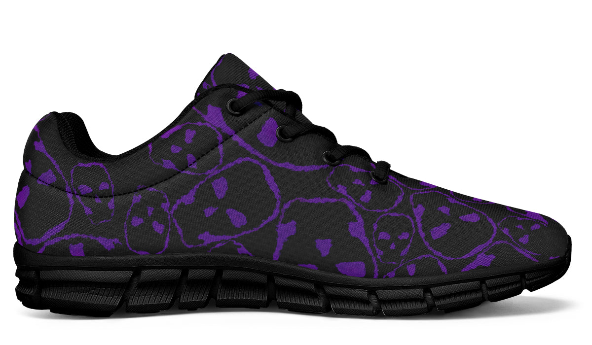 ANTIBrand Tumbling Purple Skulls Active Trainers