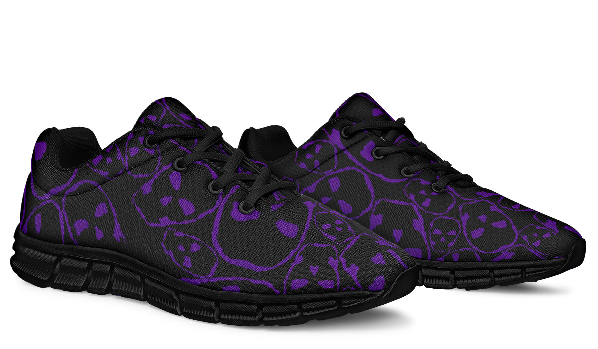 ANTIBrand Tumbling Purple Skulls Active Trainers